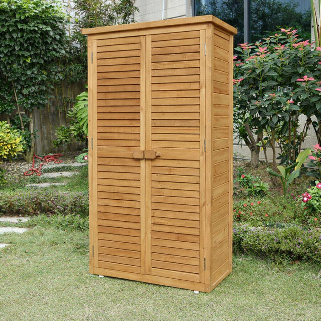 Geräteschrank 2-türig , honig