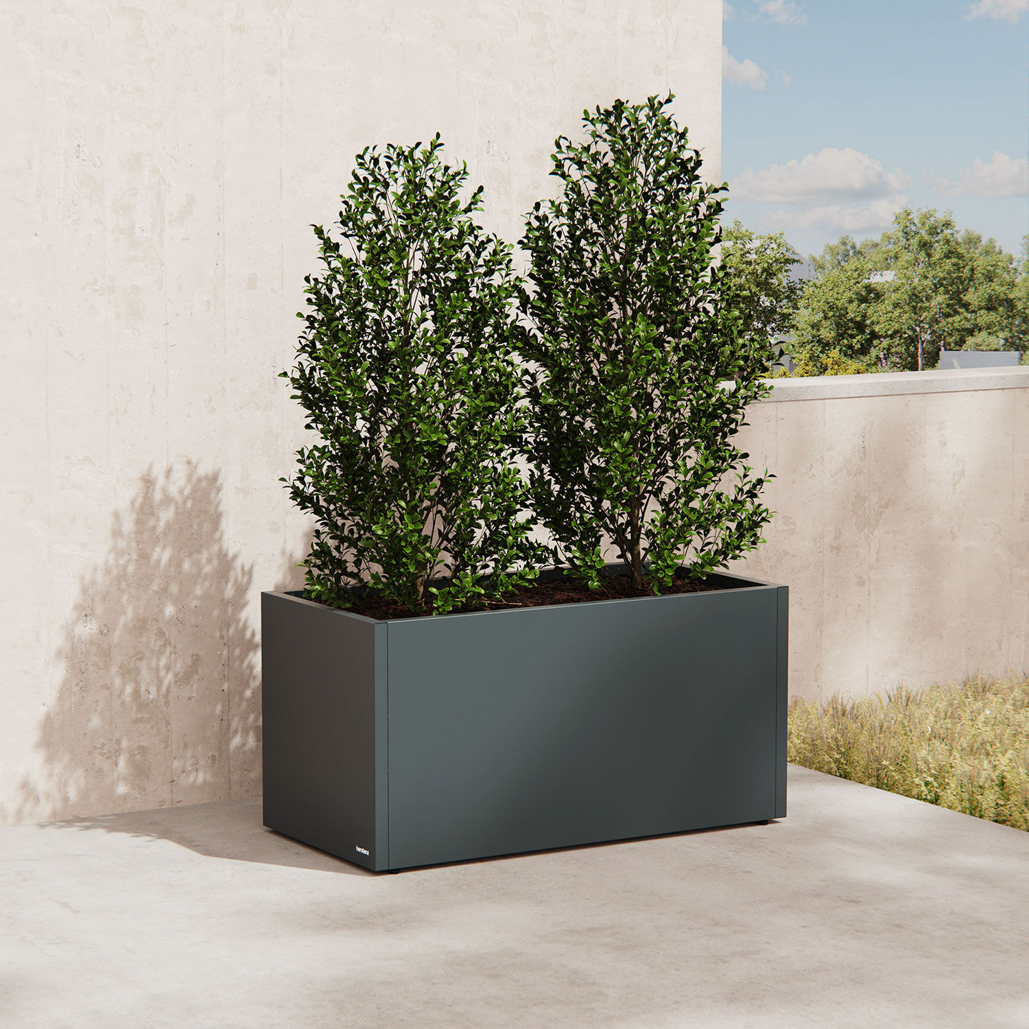Herstera Metal Planter Hochbeet aus Stahl anthrazit