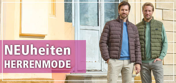 Neuheiten Herrenmode